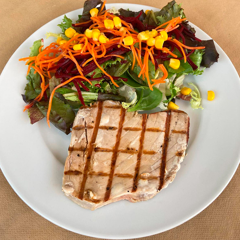 Grilled tuna - Abanico Restaurant Estepona Grilled tuna - Abanico Restaurant Estepona