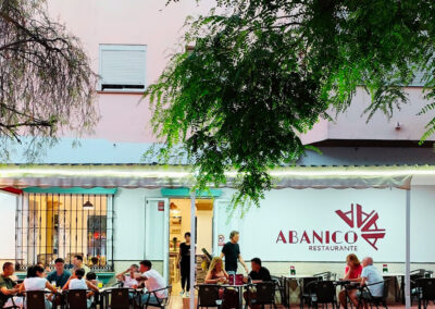 Terrace of the Abanico Restaurant in Estepona