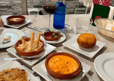 Tapas del Restaurante Abanico en Estepona